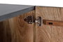 Giner y Colomer Aparador de Madera de Mango y Metal Nogal Oscuro 173 cm